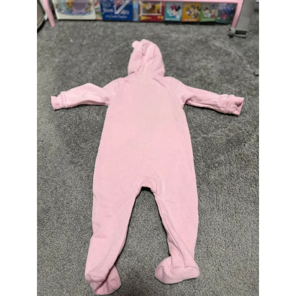 GAP Baby Bear Sweatshirt Bodysuit Pink Size 6-12 Month